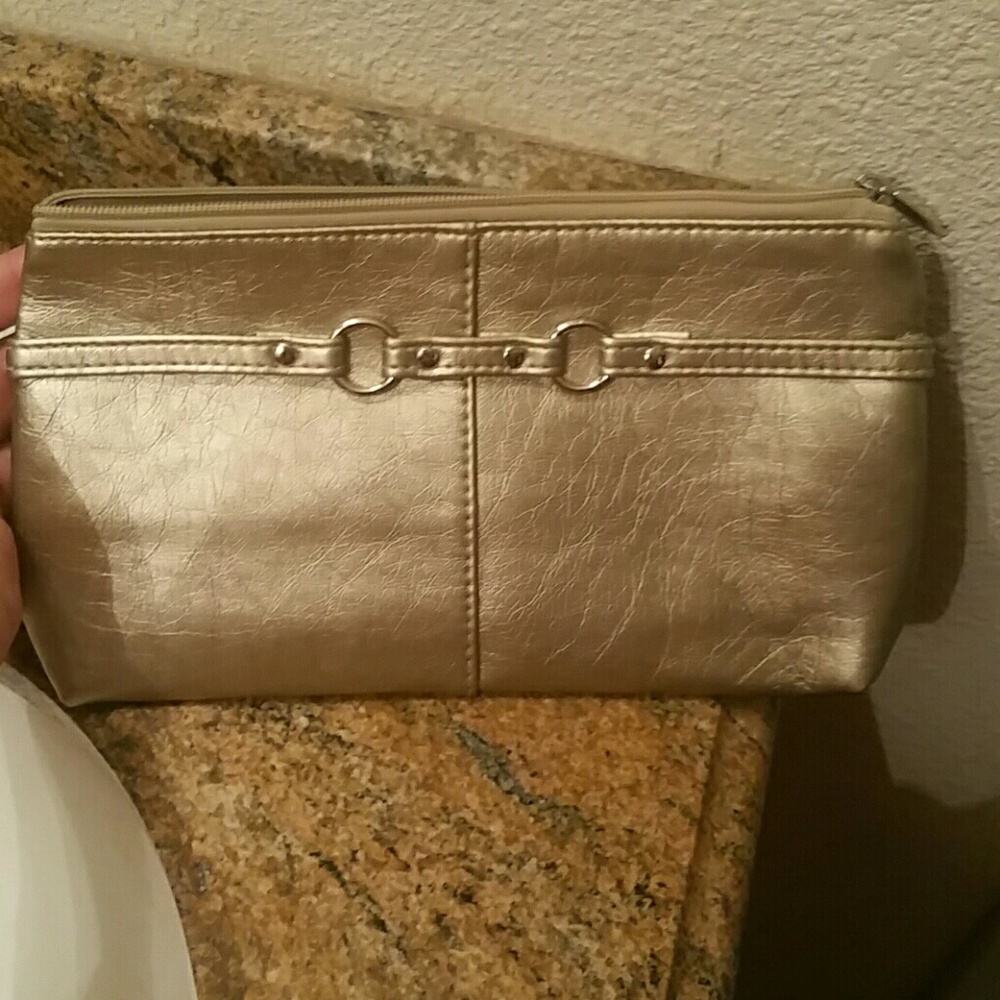 Gorgeous gold brand new make up bag!